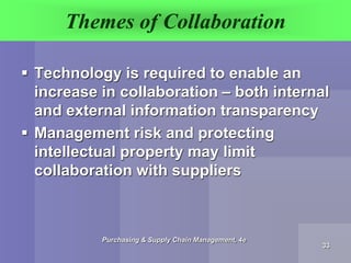 Themes of Collaboration
 Technology is required to enable an
increase in collaboration – both internal
and external infor...