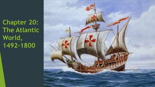 Chapter 20:
The Atlantic
World,
1492-1800
 