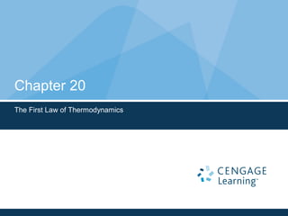 Chapter 20
The First Law of Thermodynamics
 