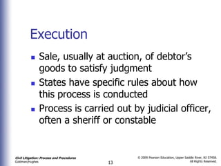 Chapter 20 twenty enforcement of judgments civ lit 2nd | PPTX