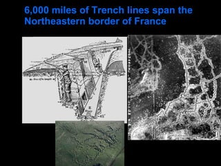 6,000 miles of Trench lines span the Northeastern border of France 