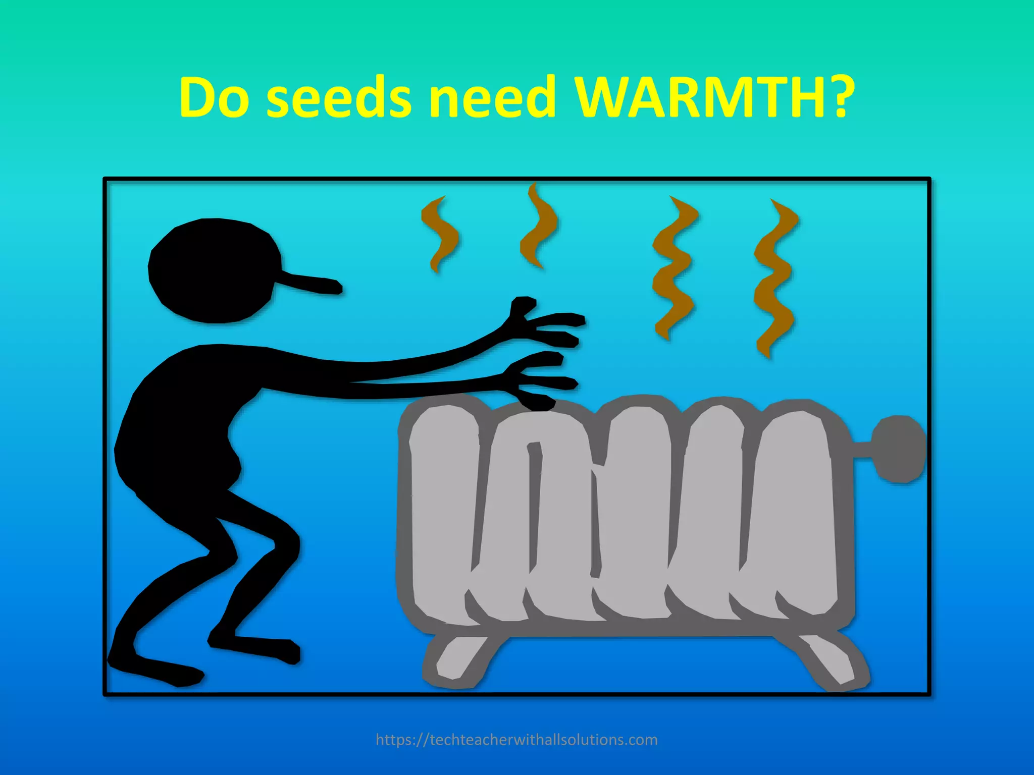 Do seeds need WARMTH?
https://techteacherwithallsolutions.com
 