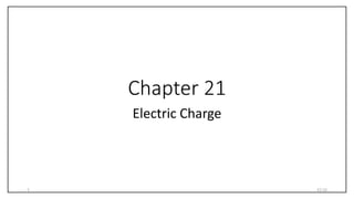 Chapter 21
Electric Charge
1 22:16
 