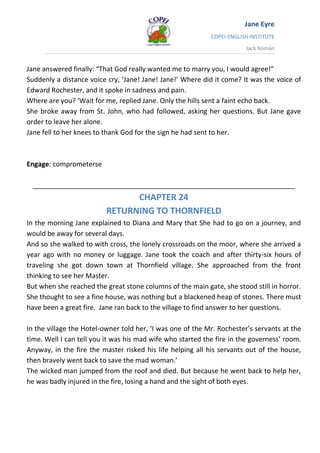 Jane Eyre: Chapter 21-25