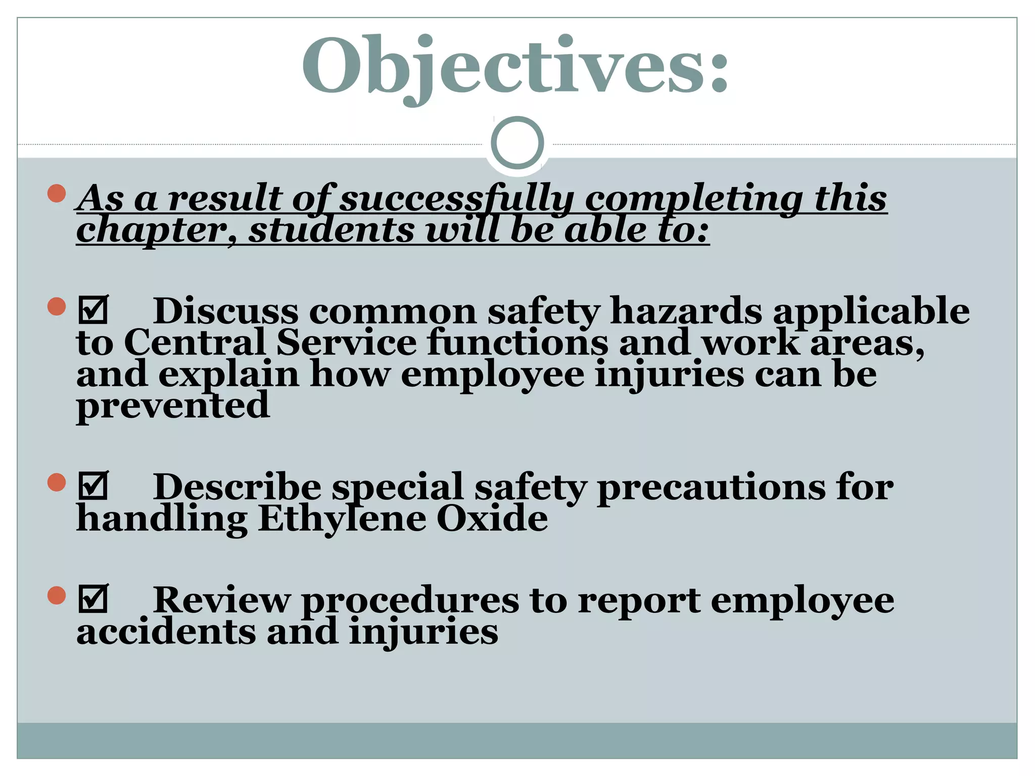 Chapter 21 Safety Ppt