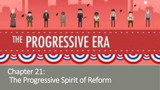 Chapter 21:
The Progressive Spirit of Reform
 