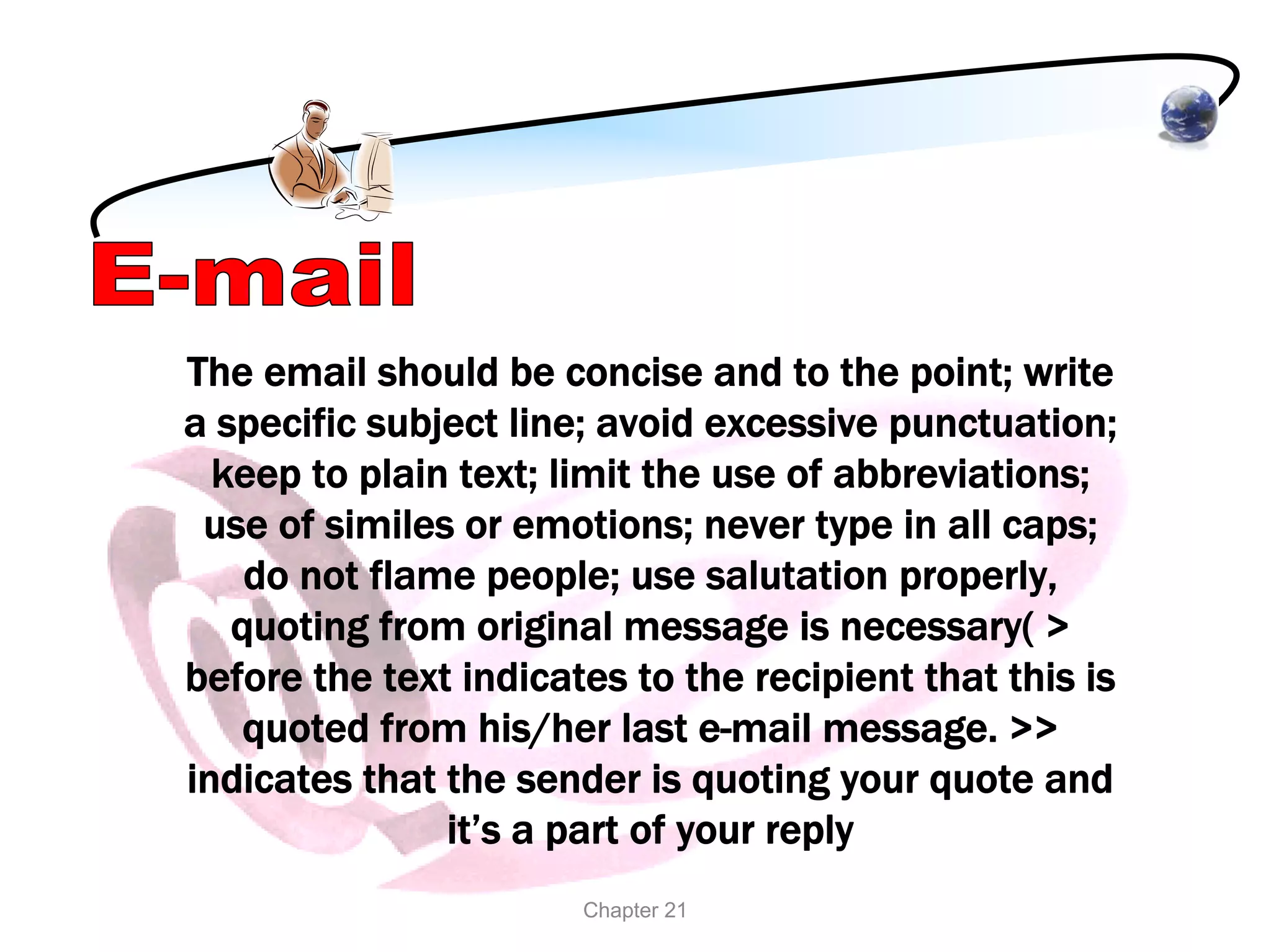 Other methods of written communication: Memo, Fax, email | PDF