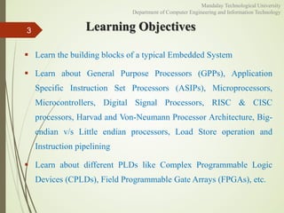 Introduction to Embedded Systems I: Chapter 2 (1st portion) | PPTX