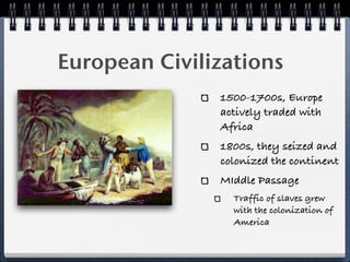 European Africanization cultural geography of africa | KEY