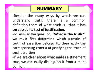 Chapter 2_1 The Domains of Truth in philosophy.pptx