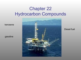 Chapter 22
           Hydrocarbon Compounds

kerosene

                               Diesel fuel


gasoline
 