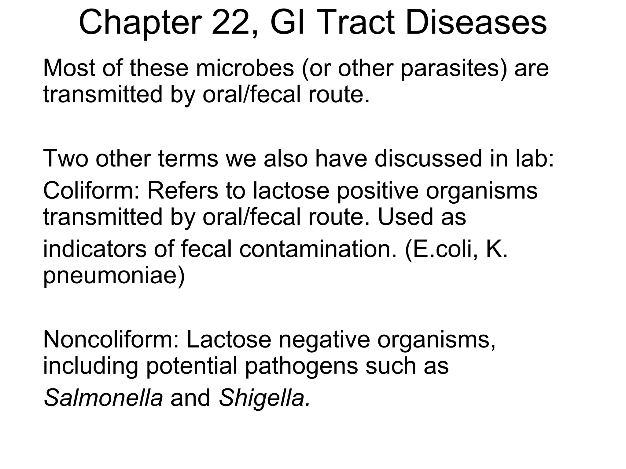 gastrointestinal tract disease - ncm 116 | PPT