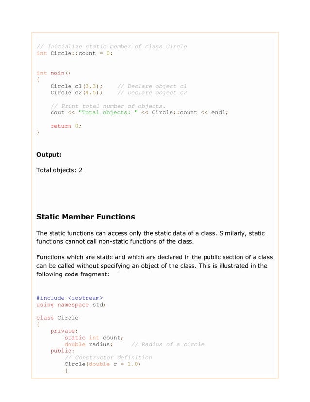 Chapter22 static-class-member-example | PDF