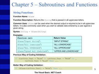 Comprehensive Guide to Subroutines, Functions, and Built-In String ...