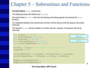 Comprehensive Guide to Subroutines, Functions, and Built-In String ...