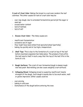 Chapter 22 bread faults | DOC