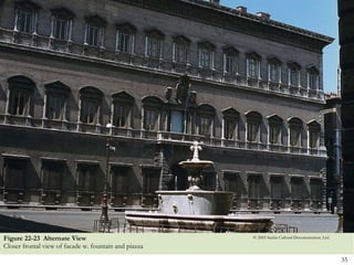 Figure 22-23  Alternate View Closer frontal view of facade w. fountain and piazza © 2005 Saskia Cultural Documentation, Ltd. 