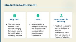 Chapter 22 Testing and Evaluation in English Language Teaching | PPTX
