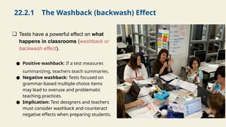 Chapter 22 Testing and Evaluation in English Language Teaching | PPTX