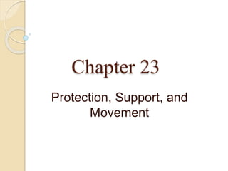 Chapter 23
Protection, Support, and
Movement
 