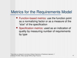 Product Metrics in the course on Software Engineering | PDF