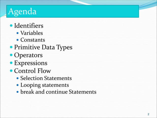 Chapter 2&3 (java fundamentals and Control Structures).ppt