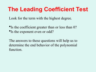 Chapter 2_3 Polynomial Functions and Their Graphs _Blitzer 2_ _1_.ppt