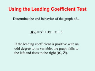 Chapter 2_3 Polynomial Functions and Their Graphs _Blitzer 2_ _1_.ppt