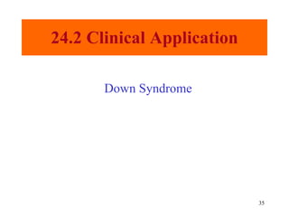 24.2 Clinical Application Down Syndrome 
