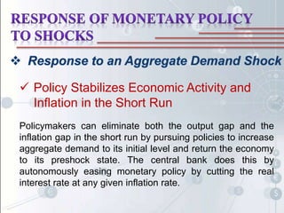 policies for dealing with economic shocks - economics... Chapter 24 monetary policy theory | PPTX