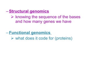 Structural Genomics Notes Chapter26 | PPT