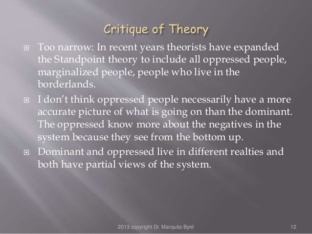 Standpoint theory gender image