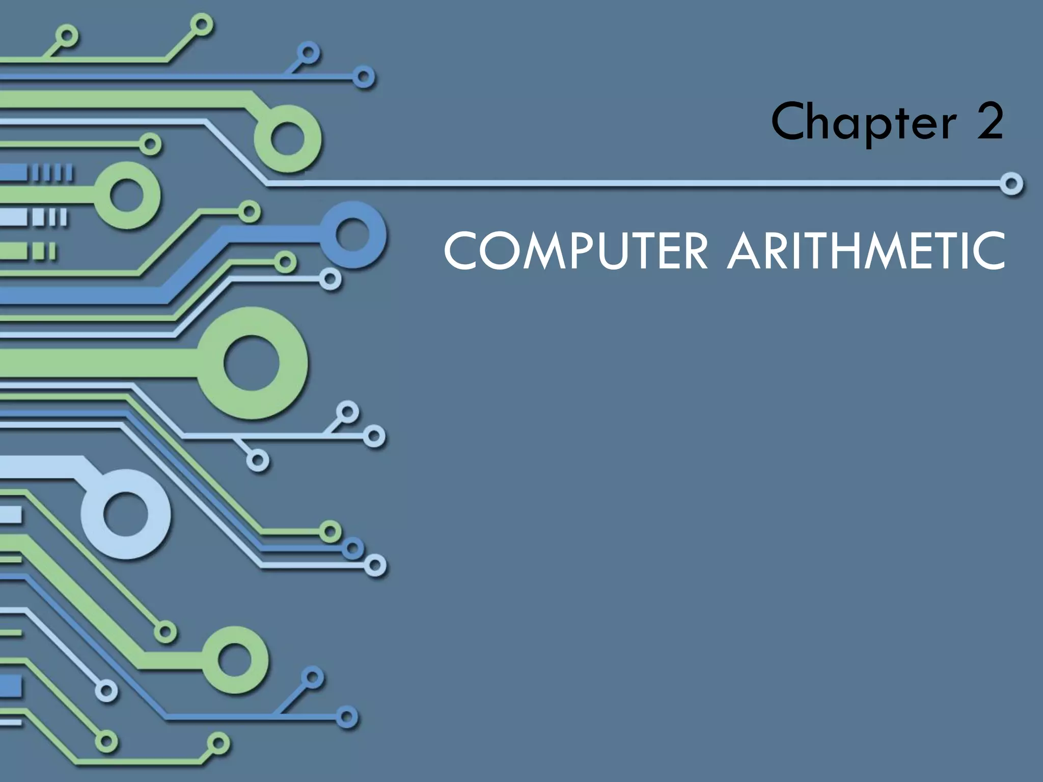 Chapter 2

COMPUTER ARITHMETIC
 