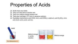 Chapter 2 Acids, Bases and Salts Chemical reactions of acids | PDF