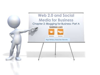 Web 2.0 and Social
    Media for Business
Chapter 2: Blogging for Business: Part A




           Roger McHaney, Kansas State University
 