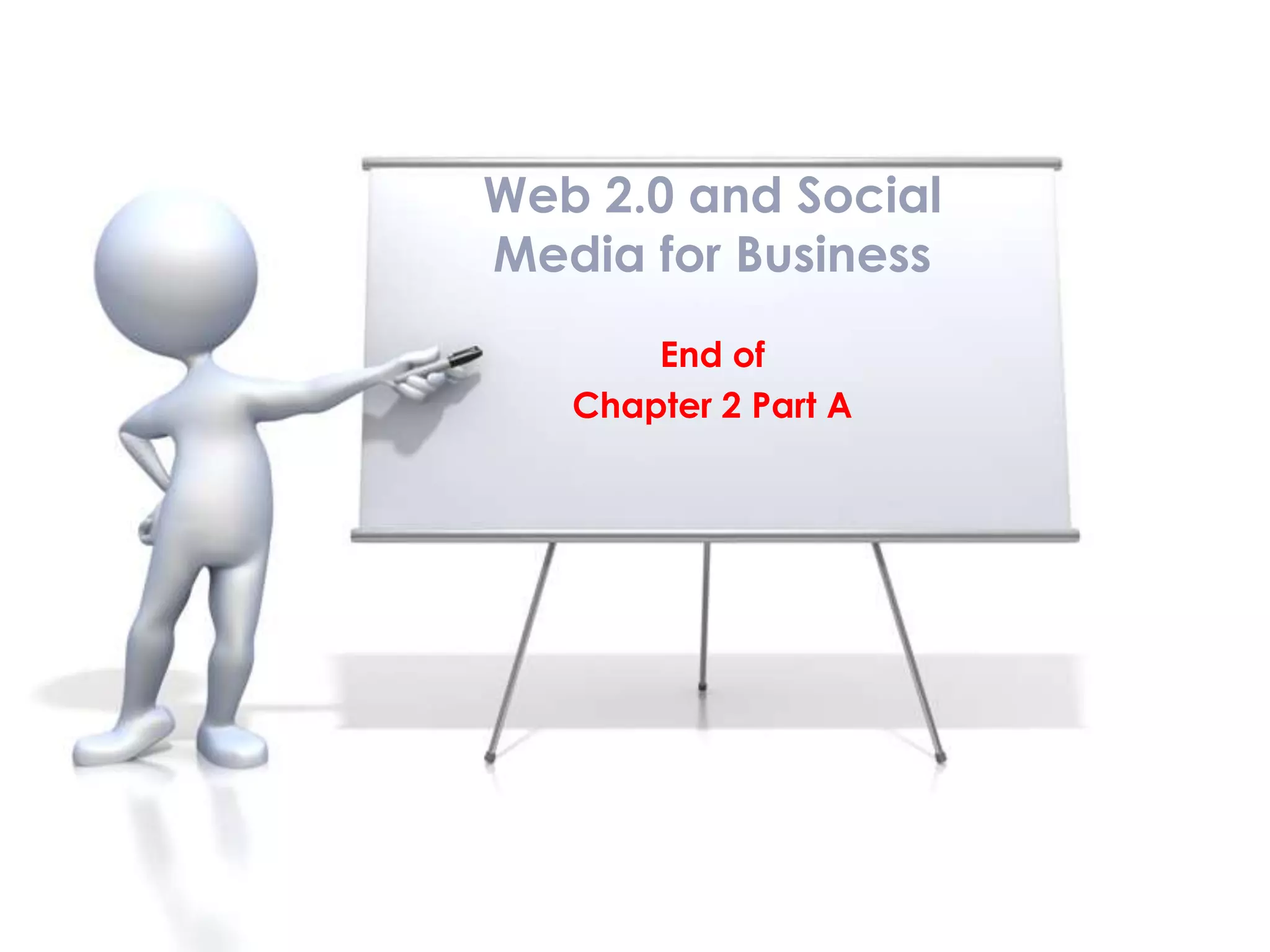End of
Chapter 2 Part A
Web 2.0 and Social
Media for Business
 
