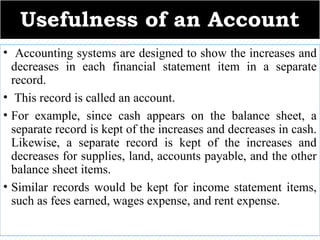 CHapter 2 Financial Accounting One Recording Transaction | PPTX