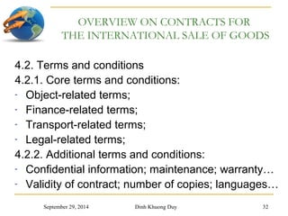 Chapter 2 and 3 contracts and incoterms | PPT