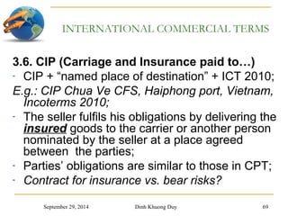 Chapter 2 and 3 contracts and incoterms | PPT