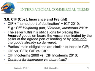 Chapter 2 and 3 contracts and incoterms | PPT