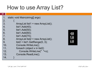 Chapter 2: array and array list data structure | PPT