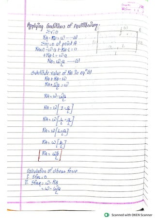 chapter 2 axial force sf and bm.praveshani | PDF