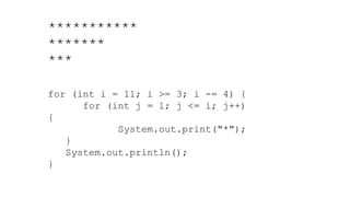 Nested For Loops and Class Constants in Java | PPTX