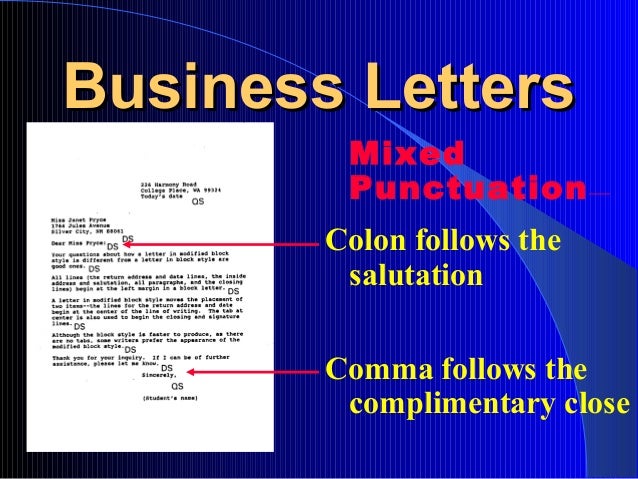 Chapter 2 Business Letters