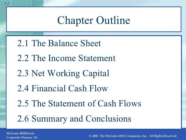 Chapter 2 Cash Flow