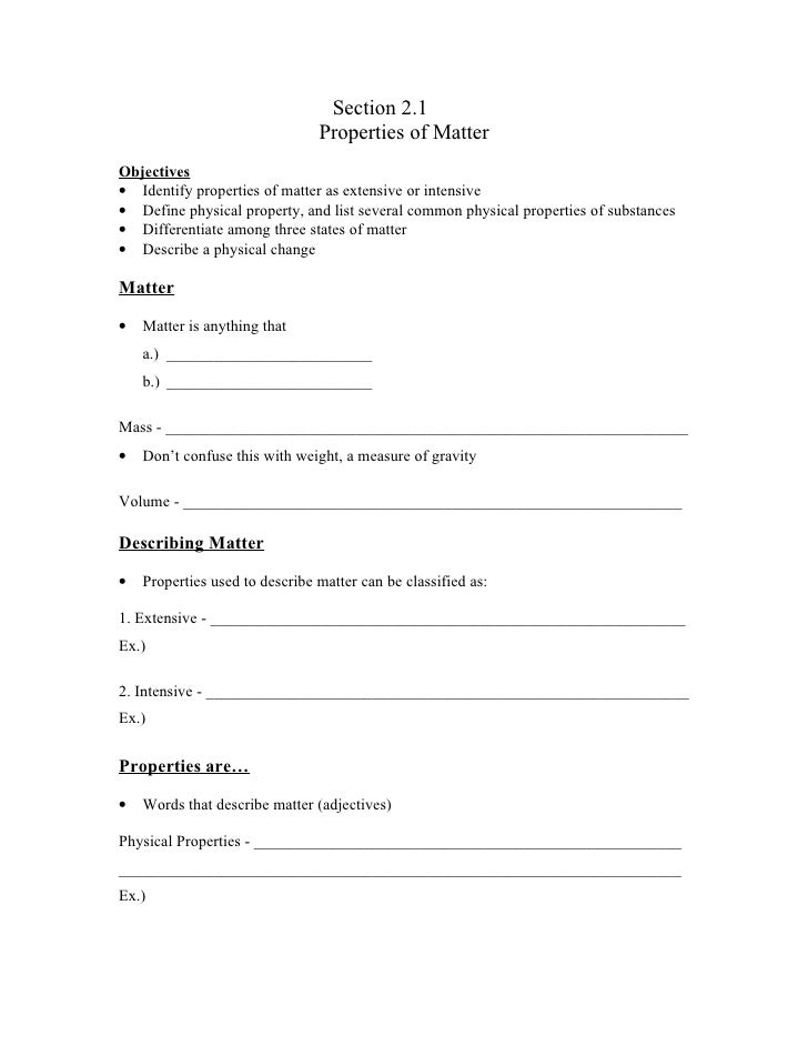 List And Describe Several Physical Properties Of Matter List And Describe Several Physical Properties Of Matter