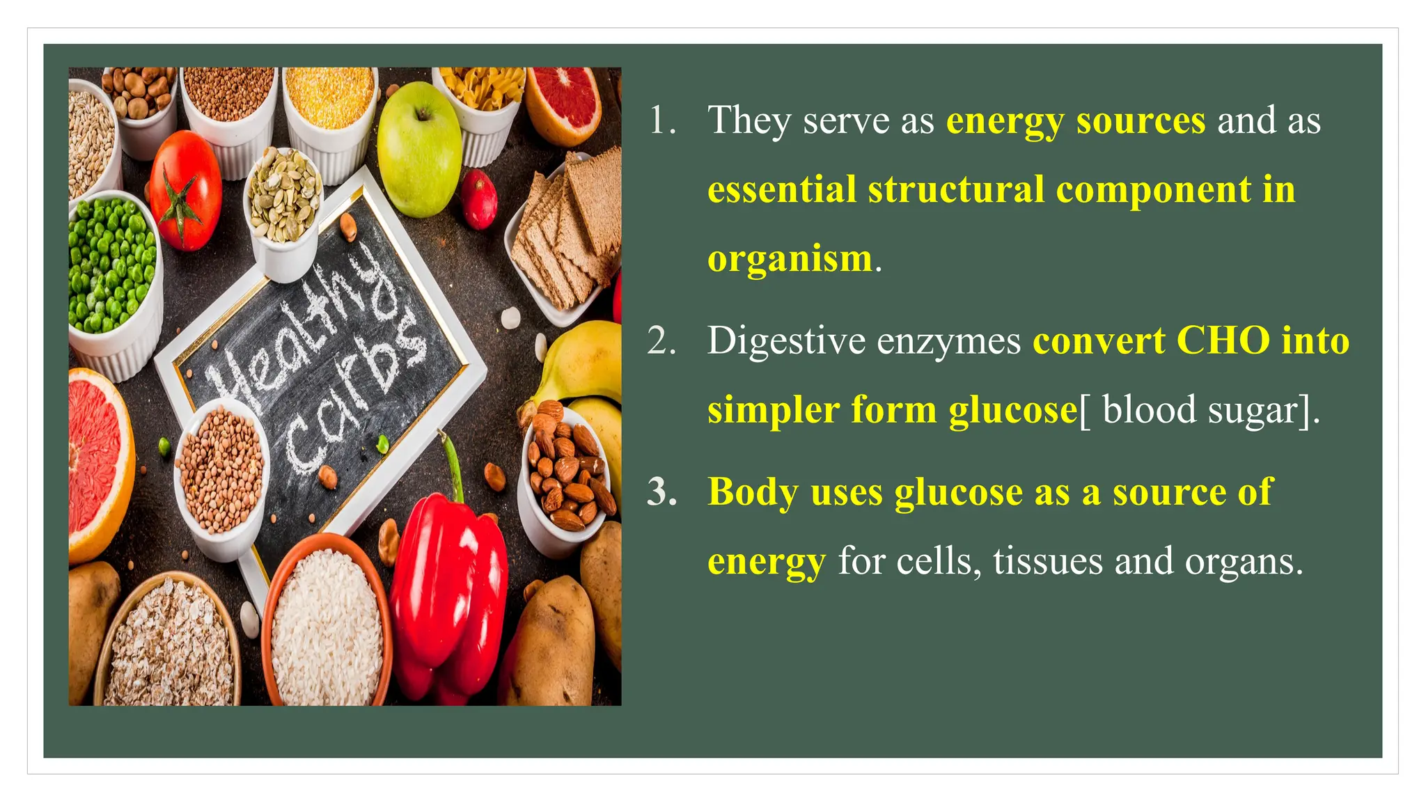 chapter 2 CHO.pptx Carbohydrates are monomers (single unit) or polymers ...