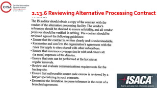 2.13.6 Reviewing Alternative Processing Contract
 