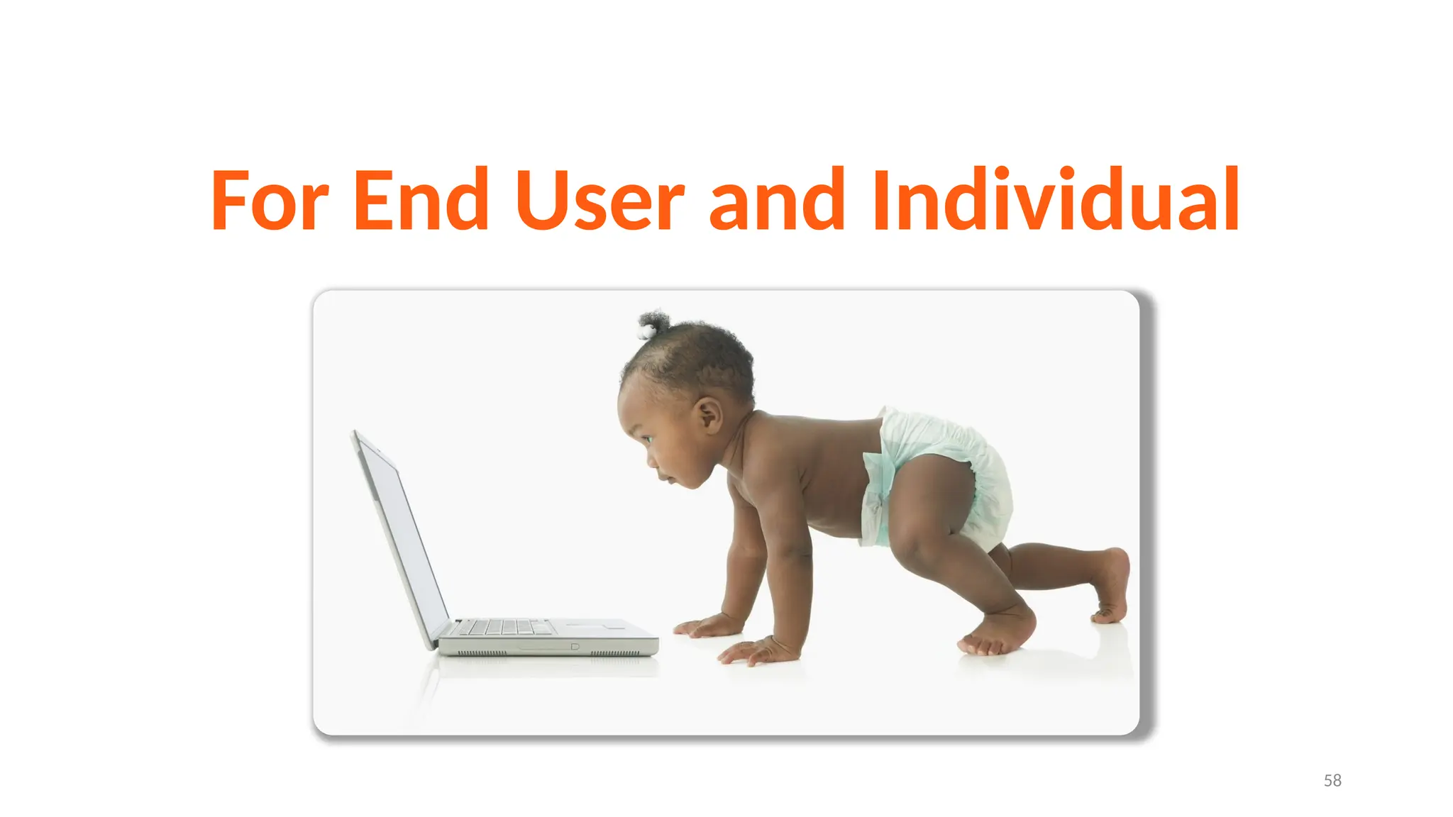 58
For End User and Individual
 
