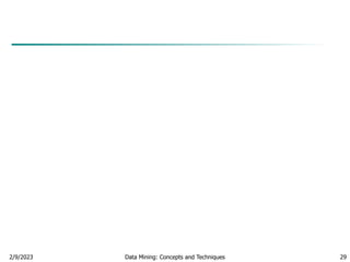 2/9/2023 Data Mining: Concepts and Techniques 29
 